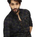 Indigo denim cheks blue and green shirt